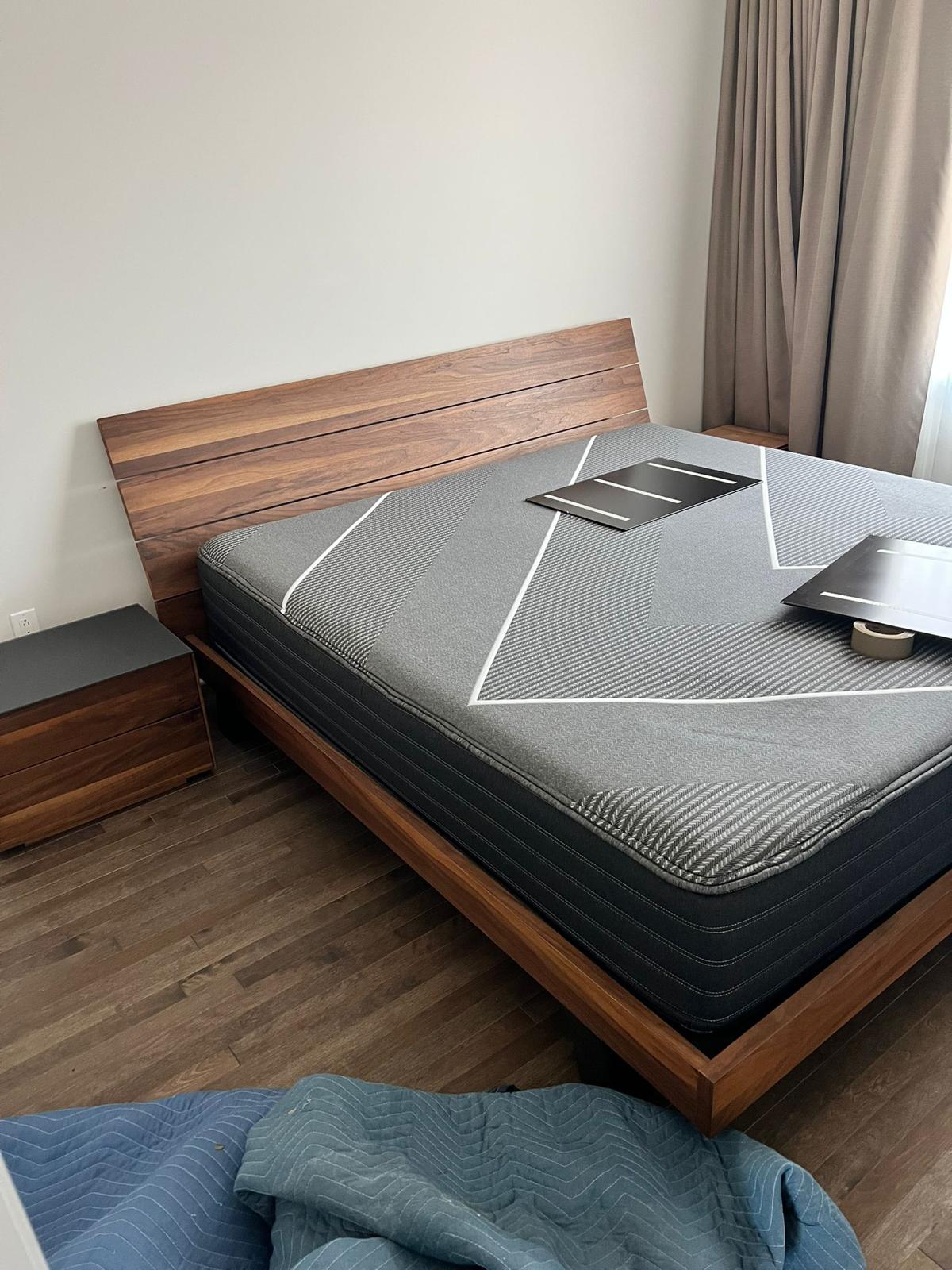 Bed reassembled by NST movers after the move